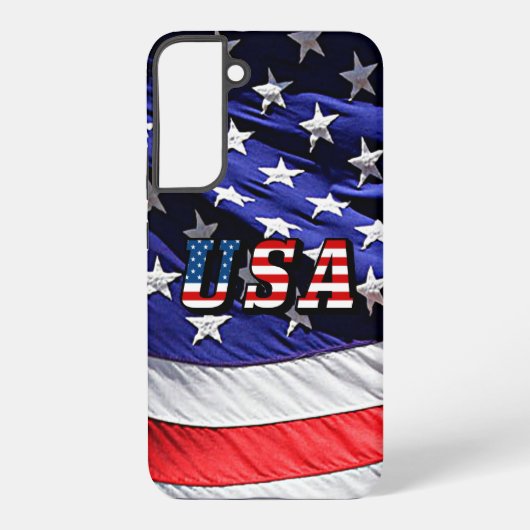 Coque Samsung Galaxy Drapeau américain (Verso)