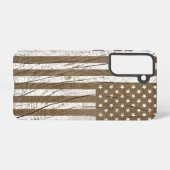 Coque Samsung Galaxy Drapeau américain Grrain Grunge (Verso Horizontal)