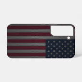 Coque Samsung Galaxy Drapeau américain Maillage métallique (Verso Horizontal)
