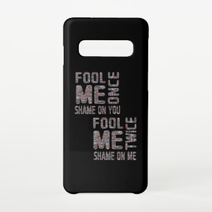 Coque Samsung Galaxy S10 Drapeau américain noir et blanc Vintage rétro
