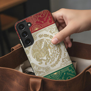 Coque Samsung Galaxy Drapeau Art Déco du patrimoine   Conception mexica