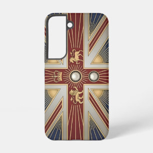 Coque Samsung Galaxy Drapeau Art Déco du patrimoine Royaume-Uni Vin