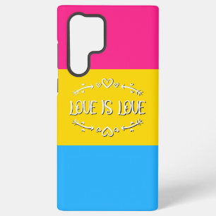 Coque Samsung Galaxy Drapeau de fierté pansexuelle "L'amour est l'amour