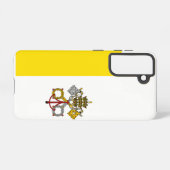 Coque Samsung Galaxy Drapeau de la ville du Vatican (Verso Horizontal)