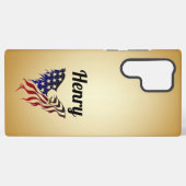 Coque Samsung Galaxy Drapeau de l'aigle d'Henry (Verso Horizontal)