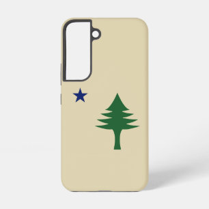 Coque Samsung Galaxy Drapeau de l'État du Maine avec pin et étoile 1901