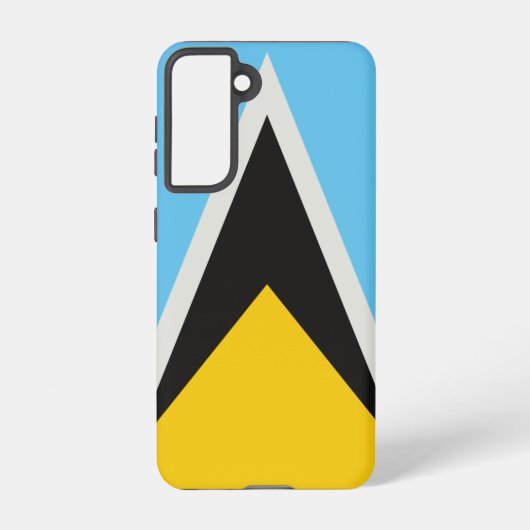Coque Samsung Galaxy Drapeau de Sainte-Lucie (Verso)