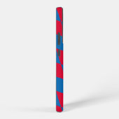 Coque Samsung Galaxy Drapeau diamant Bavière bleu et rouge Motif (Côté droit)