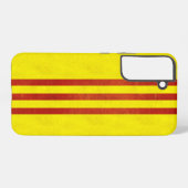 Coque Samsung Galaxy Drapeau du sud du Vietnam léger de grunge (Verso Horizontal)