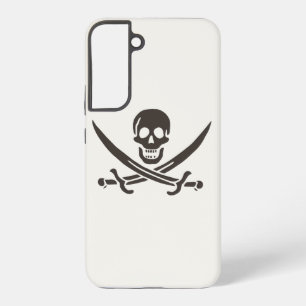 Coque Samsung Galaxy Drapeau pirate de Calico Jack avec crânes d'obsidi
