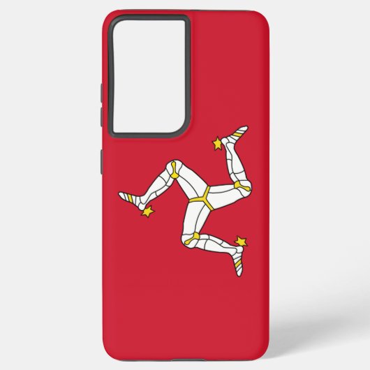 Coque Samsung Galaxy Drapeau Samsung Galaxy S21 Ultra Coque Isle of Man (Verso)