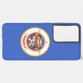 Coque Samsung Galaxy Drapeau Samsung Galaxy S21 Ultra Coque Minnesota (Côté gauche)