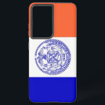 Coque Samsung Galaxy Drapeau Samsung Galaxy S21 Ultra Coque New York<br><div class="desc">Transformez votre Samsung Galaxy S21 Ultra avec l'esprit vibrant de New York en utilisant notre couverture téléphonique exclusive avec le drapeau de New York City! Réalisée avec une attention minutieuse aux détails, cette couverture célèbre l'héritage unique et la fierté de New York City. Le design met en valeur les éléments...</div>