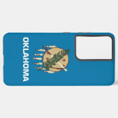 Coque Samsung Galaxy Drapeau Samsung Galaxy S21 Ultra Coque Oklahoma (Côté gauche)