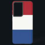 Coque Samsung Galaxy Drapeau Samsung Galaxy S21 Ultra Coque Pays-Bas<br><div class="desc">Voici notre couverture Samsung Galaxy S21 Ultra avec le drapeau des Pays-Bas, conçu pour associer protection et célébration du patrimoine néerlandais. Réalisée avec une attention minutieuse aux détails, cette couverture affiche fièrement le tricolore emblématique du rouge, du blanc et du bleu, symbolisant l'histoire, la culture et l'identité nationale des Pays-Bas....</div>