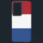Coque Samsung Galaxy Drapeau Samsung Galaxy S21 Ultra Coque Pays-Bas<br><div class="desc">Voici notre couverture Samsung Galaxy S21 Ultra avec le drapeau des Pays-Bas, conçu pour associer protection et célébration du patrimoine néerlandais. Réalisée avec une attention minutieuse aux détails, cette couverture affiche fièrement le tricolore emblématique du rouge, du blanc et du bleu, symbolisant l'histoire, la culture et l'identité nationale des Pays-Bas....</div>