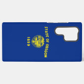 Coque Samsung Galaxy Drapeau Samsung Galaxy S22 Ultra Coque Oregon (Verso Horizontal)