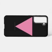 Coque Samsung Galaxy Drapeau triangle rose de SlipperyJoe Symbole rose  (Verso Horizontal)