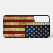 Coque Samsung Galaxy Drapeau USA / Grunged (Verso Horizontal)