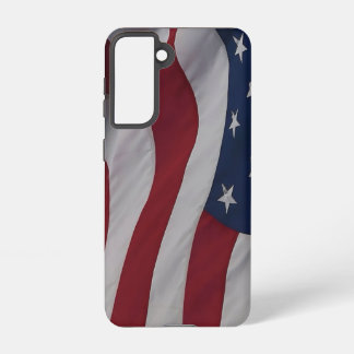 Coque Samsung Galaxy Drapeau USA Waving Fabric