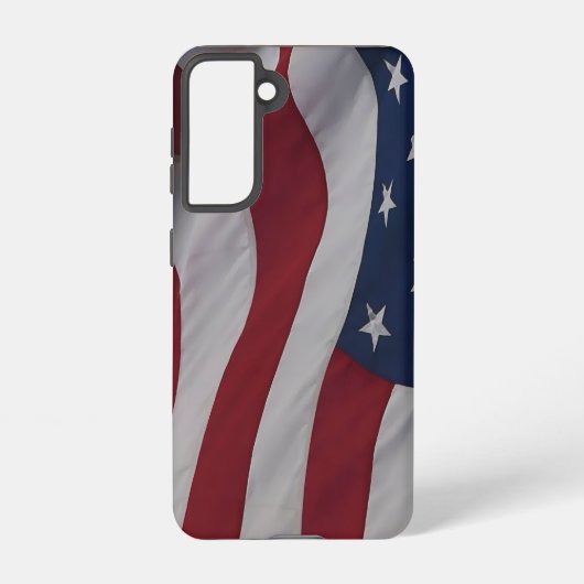 Coque Samsung Galaxy Drapeau USA Waving Fabric (Verso)