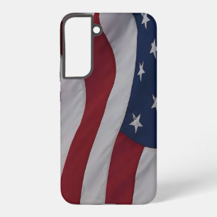 Coque Samsung Galaxy Drapeau USA Waving Fabric