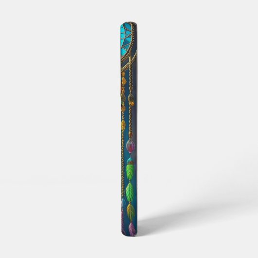 Coque Samsung Galaxy Dreamcatcher mystique en vert violet fenêtre (Côté gauche)