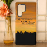 Coque Samsung Galaxy Dreamy Prairie Hills At Sunset Personnalisé<br><div class="desc">Paysage paisible au crépuscule ! Cette photo d'un coucher de soleil tranquille et chaleureux avec une ligne d'horizon de pin sombre dans une prairie du nord de l'Arizona fait un coque unique. Remplissez les champs de modèle avec vos mots, supprimez du texte ou modifiez à l'aide de l'outil de conception...</div>