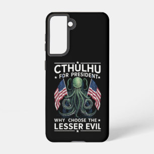 Coque Samsung Galaxy Drôle d'élection 2024 Cthulhu pour président 
