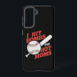 Coque Samsung Galaxy Drôle Retro Baseball J'Ai Touché Bombes Pour Les M<br><div class="desc">Drôle Retro Baseball J'Ai Touché Bombes Pour Les Moms Chaudes</div>