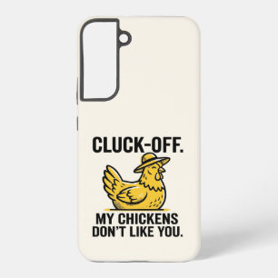Coque Samsung Galaxy Drôle Vintage Cluk Off Amateur de Poulet Minimalis