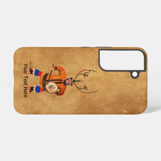 Coque Samsung Galaxy Drumming Shaman (Verso Horizontal)