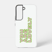 Coque Samsung Galaxy Duo coloured typography-You are lovely mantra (Verso)