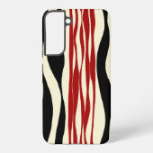 Coque Samsung Galaxy Ebb et flux - Rouge et crème (Verso)