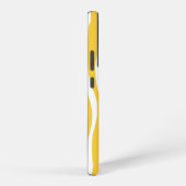 Coque Samsung Galaxy Ebb et flux - Turquoise & Jaune (Côté droit)