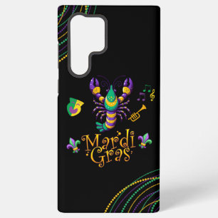 Coque Samsung Galaxy écrevisse/trompette/masque/fleur de lis Mardi Gras