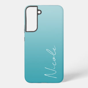 Coque Samsung Galaxy Écriture manuscrite personnalisée avec dégradé de