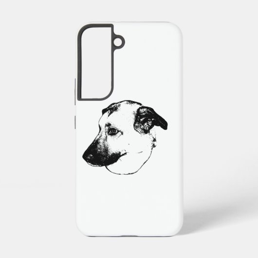 Coque Samsung Galaxy Edge Guard, Boîtier d'art de chien (Verso)