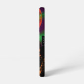 Coque Samsung Galaxy Éffrayant Fire Witch Cityscape Red Moon Halloween (Côté gauche)