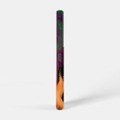 Coque Samsung Galaxy Éffrayant Fire Witch Cityscape Red Moon Halloween (Côté droit)