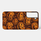 Coque Samsung Galaxy Éffrayants Citrouilles d'Halloween (Verso Horizontal)