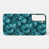 Coque Samsung Galaxy Élégance Abstraite Bleu Turquoise (Verso Horizontal)