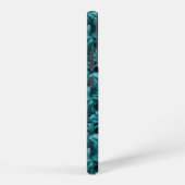 Coque Samsung Galaxy Élégance Abstraite Bleu Turquoise (Côté droit)