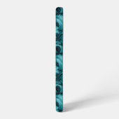 Coque Samsung Galaxy Élégance Abstraite Bleu Turquoise (Côté gauche)
