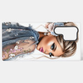 Coque Samsung Galaxy Élégance bleue (Verso Horizontal)