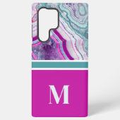 Coque Samsung Galaxy Élégant Chic Monogramme Initiale  (Verso)