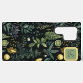 Coque Samsung Galaxy Elegant Dark Floral  – Personalized Botanical (Verso Horizontal)