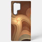 Coque Samsung Galaxy Élégant flux Brown fluide minimaliste Coque d'art (Verso)