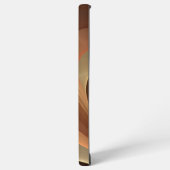 Coque Samsung Galaxy Élégant flux Brown fluide minimaliste Coque d'art (Côté gauche)