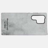 Coque Samsung Galaxy "Elegant Grey Grunge Background Cell Phone Case" (Verso Horizontal)